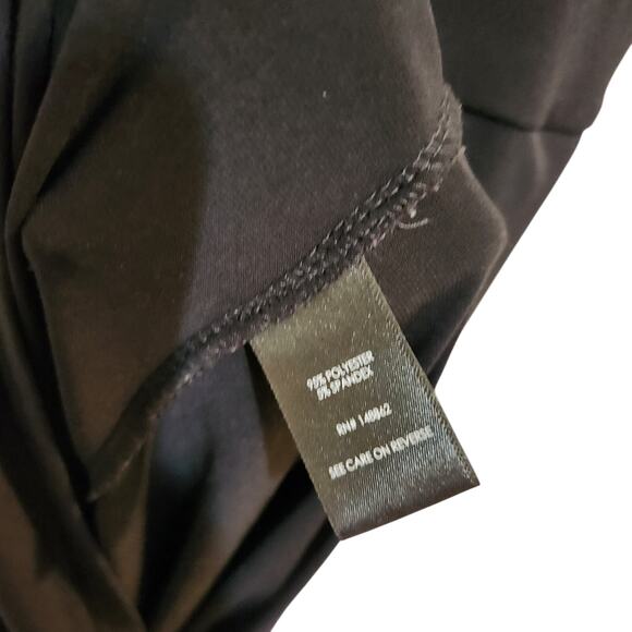 Torrid Black Tie Waist Wide Leg V-Neck Challis Flutter Sleeve Jumpsuit Size 2X - Picture 8 of 11